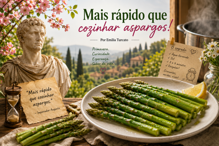 Mais rápido que cozinhar aspargos!